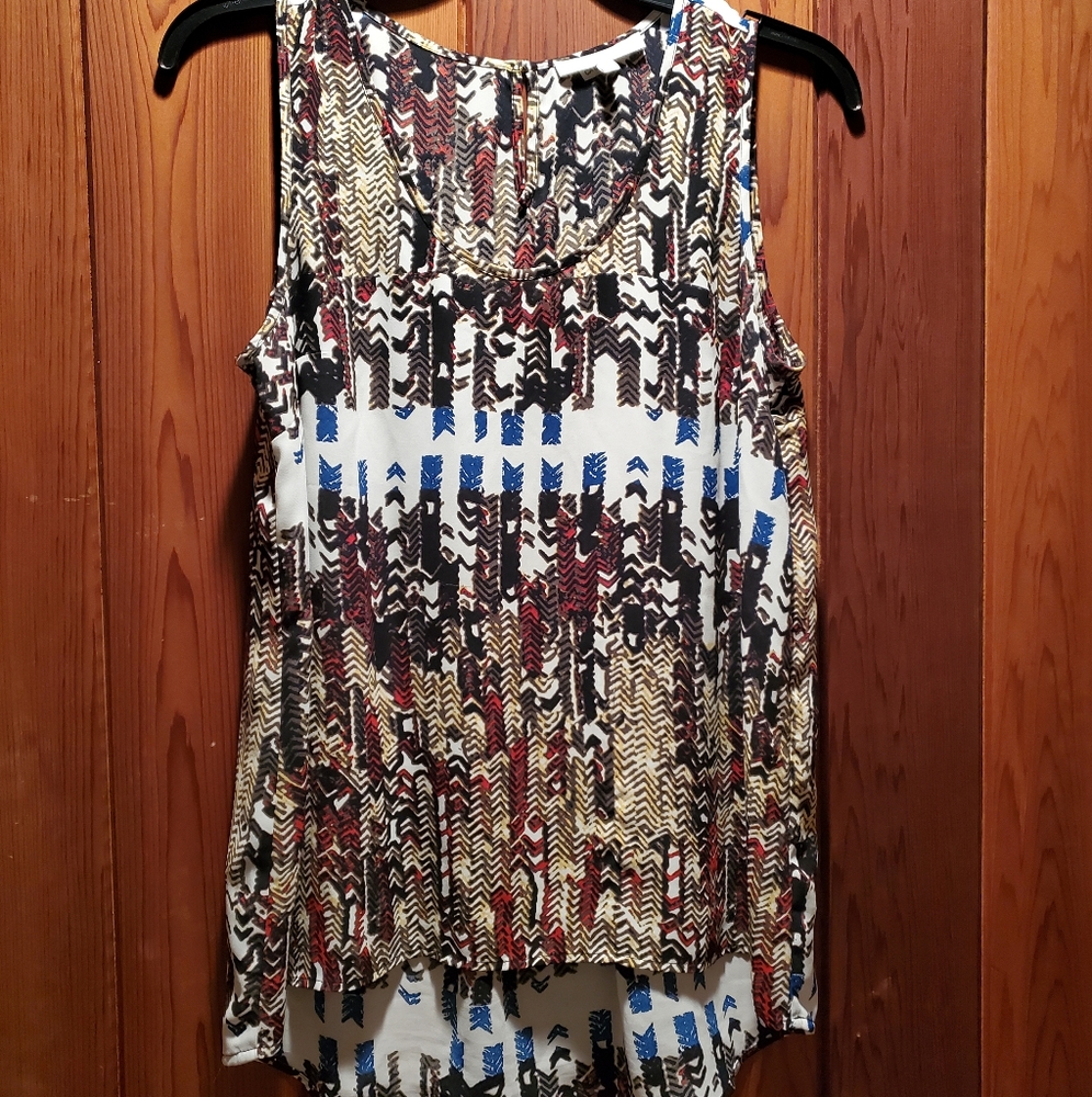 Daniel Rainn loose multicoloured printed tank top / sleeveless blouse